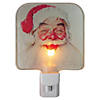 Northlight 6" Norman Rockwell 'Santa Claus' Glass Christmas Night Light Image 1