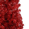 Northlight 6' Pencil Red Tinsel Artificial Christmas Tree - Unlit Image 1