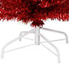 Northlight 6' Pencil Red Tinsel Artificial Christmas Tree - Unlit Image 3