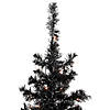 Northlight 6' Pre-Lit Black Artificial Tinsel Christmas Tree  Clear Lights Image 3