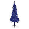 Northlight 6' Pre-Lit Blue Artificial Tinsel Christmas Tree  Clear Lights Image 1