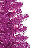 Northlight 6' Pre-Lit Pink Artificial Tinsel Christmas Tree  Clear Lights Image 2