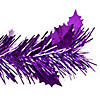 Northlight 6' Pre-Lit Purple Tinsel Pop-Up Artificial Christmas Tree  Clear Lights Image 3