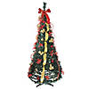 Northlight 6' Pre-Lit Red and Gold Pre-Decorated Pop-Up Artificial Christmas Tree Image 1