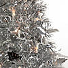 Northlight 6' Pre-Lit Silver Tinsel Pop-Up Artificial Christmas Tree - Clear Lights Image 2