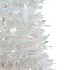 Northlight 6' Pre-Lit White Tinsel Pop-Up Artificial Christmas Tree  Clear Lights Image 3