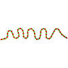 Northlight 6' Red and Green Glittered Candy Drop Christmas Garland   Unlit Image 2