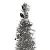 Northlight 6' Silver Tinsel Pop-Up Artificial Christmas Tree  Unlit Image 3