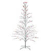 Northlight - 6' White Cascade Twig Tree Christmas Outdoor Decoration - Multi-Color Lights Image 1