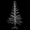 Northlight - 6' White Cascade Twig Tree Christmas Outdoor Decoration - Multi-Color Lights Image 1