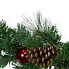 Northlight 6' x 10" Pine and Poinsettias Artificial Christmas Garland - Unlit Image 3