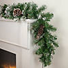 Northlight 6' x 9" Pre-Lit Decorated Frosted Pine and Pine Cone Artificial Christmas Garland Image 1