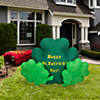 Northlight 60" inflatable lighted happy st. patrick's day triple shamrock outdoor decoration Image 1