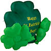 Northlight 60" inflatable lighted happy st. patrick's day triple shamrock outdoor decoration Image 2