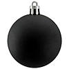 Northlight 60ct Jet Black Shatterproof Matte Christmas Ball Ornaments 2.5 inches 60mm Image 2