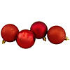Northlight 60ct Red Shatterproof 4-Finish Christmas Ball Ornaments 2.5" (60mm) Image 1
