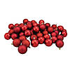 Northlight 60ct Red Shatterproof 4-Finish Christmas Ball Ornaments 2.5" (60mm) Image 2