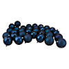 Northlight 60ct Sapphire Blue Shatterproof 2-Finish Christmas Ball Ornaments 2.5" (63mm) Image 1
