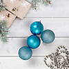 Northlight 60ct Turquoise Blue Shatterproof 4-Finish Christmas Ball Ornaments 2.5" (60mm) Image 1