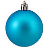 Northlight 60ct Turquoise Blue Shatterproof 4-Finish Christmas Ball Ornaments 2.5" (60mm) Image 3