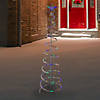 Northlight 6ft LED Lighted Spiral Cone Tree Outdoor Christmas Decoration  Multi Lights Image 1