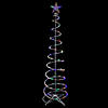 Northlight 6ft LED Lighted Spiral Cone Tree Outdoor Christmas Decoration  Multi Lights Image 2