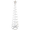 Northlight 6ft LED Lighted Spiral Cone Tree Outdoor Christmas Decoration  Warm White Lights Image 1