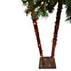 Northlight 6ft Lighted Artificial Tropical Palm Tree Duo Clear Lights Image 2