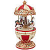 Northlight 7.25" Animated and Musical Horses and Cupids Carousel Image 2