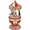 Northlight 7.25" Animated and Musical Horses and Cupids Carousel Image 4