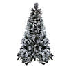 Northlight 7.5' Flocked Black Spruce Artificial Christmas Tree - Unlit Image 1
