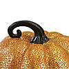 Northlight 7.5" Gold and Orange Textured Pumpkin Fall Decoration Image 2