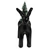 Northlight 7.5" LED Lighted Ceramic Standing Reindeer with Christmas Tree  Warm White Lights Image 1