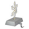 Northlight 7.5" LED Lighted Silver Wired Snowflake Christmas Stocking Holder Image 2
