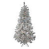 Northlight 7.5' Pre-Lit Full Metallic Tinsel Artificial Christmas Tree - Clear Lights Image 1