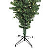 Northlight 7.5' Pre-Lit Green Spruce Artificial Upside Down Christmas Tree - Warm White LED Lights Image 1