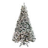 Northlight 7.5' Pre-Lit Heavily Flocked Medium Pine Artificial Christmas Tree - Clear Lights Image 4