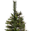 Northlight 7.5' Pre-Lit Slim Canyon Pine Half Wall Artificial Christmas Tree - Clear Lights Image 4