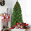 Northlight 7.5' Pre-Lit Slim Olympia Pine Artificial Christmas Tree - Warm White Lights Image 1