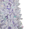 Northlight 7.5' Pre-Lit White Winston Pine Artificial Christmas Tree - Multi LED Lights Image 1