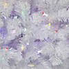 Northlight 7.5' Pre-Lit White Winston Pine Artificial Christmas Tree - Multi LED Lights Image 2