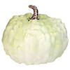 Northlight 7.5" White Textured Pumpkin Fall Halloween Statue Image 1
