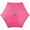 Northlight 7.5ft Outdoor Patio Market Umbrella with Hand Crank  Pink Image 2