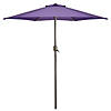 Northlight 7.5ft Outdoor Patio Market Umbrella with Hand Crank  Purple Image 1