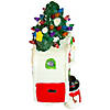 Northlight 7.75" LED Lighted Santa and Snowman Camper Christmas Decoration Image 1