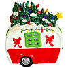 Northlight 7.75" LED Lighted Santa and Snowman Camper Christmas Decoration Image 2