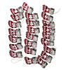 Northlight 7.8' x 5" Red and Gray Countdown Christmas Stocking Garland - Unlit Image 2