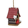 Northlight 7" Brown and Red Christmas Birdhouse with Cardinals Image 1