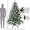 Northlight 7' Flocked Angel Pine Artificial Christmas Tree - Unlit Image 1