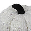 Northlight 7" Ivory Knitted Fall Harvest Tabletop Pumpkin Image 2